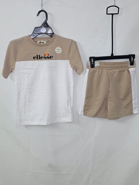 Ensemble Ellesse blanc et beige