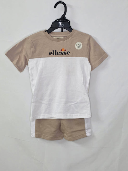 Ensemble Ellesse blanc et beige