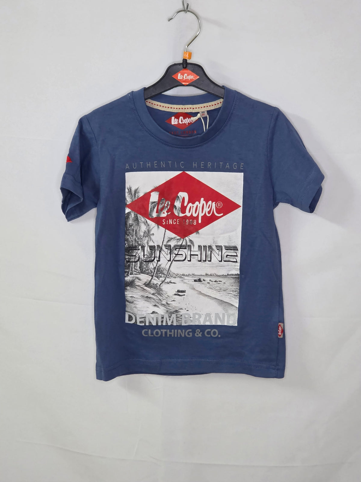 T-shirt Lee Cooper bleu