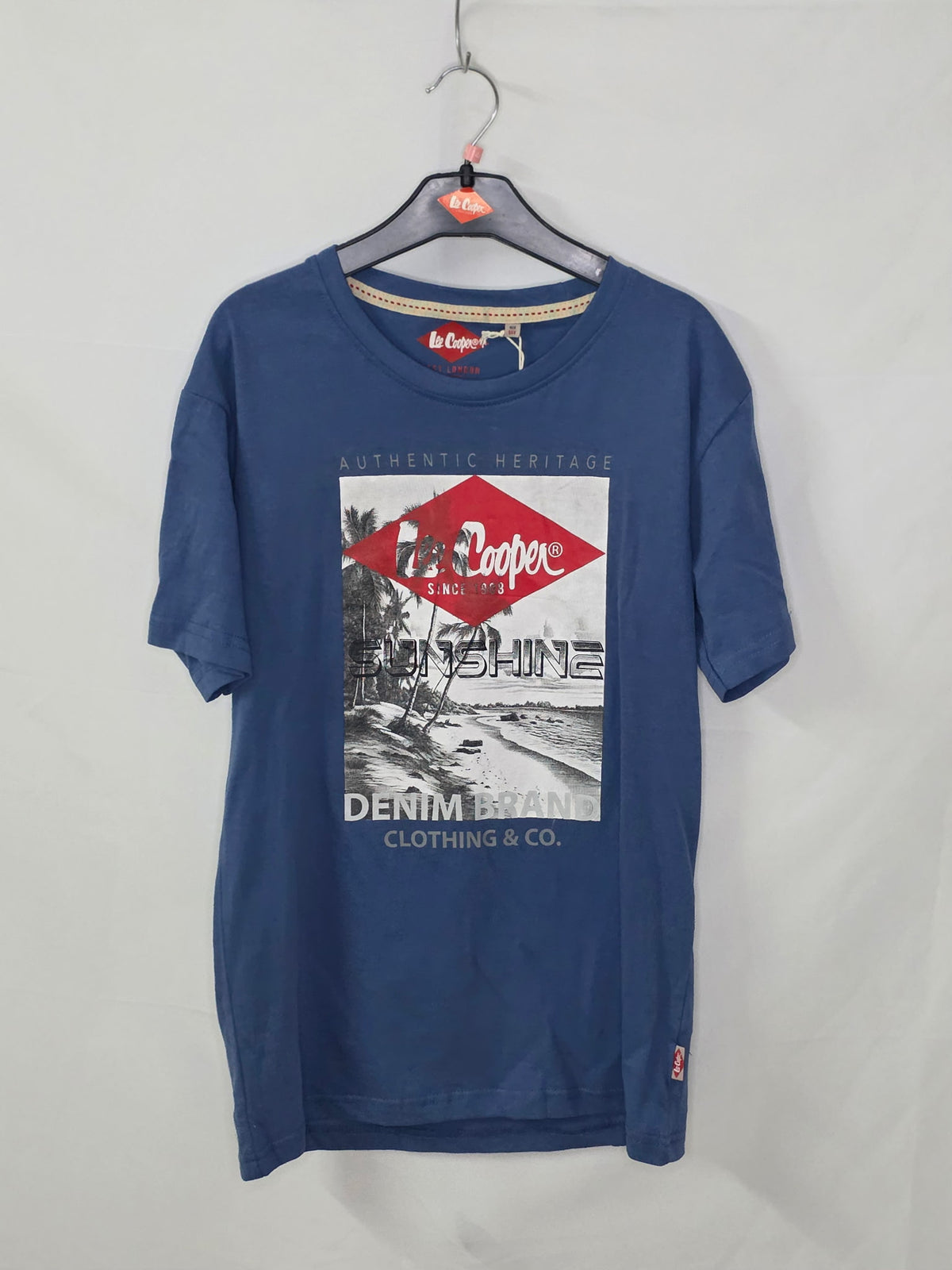 T-shirt Lee Cooper bleu